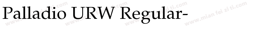 Palladio URW Regular字体转换
